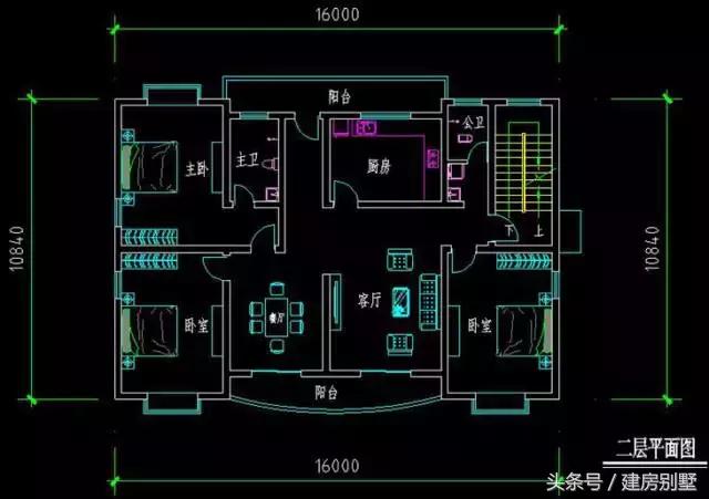 16×10.04米三層農(nóng)村別墅，“人氣“最旺的戶型