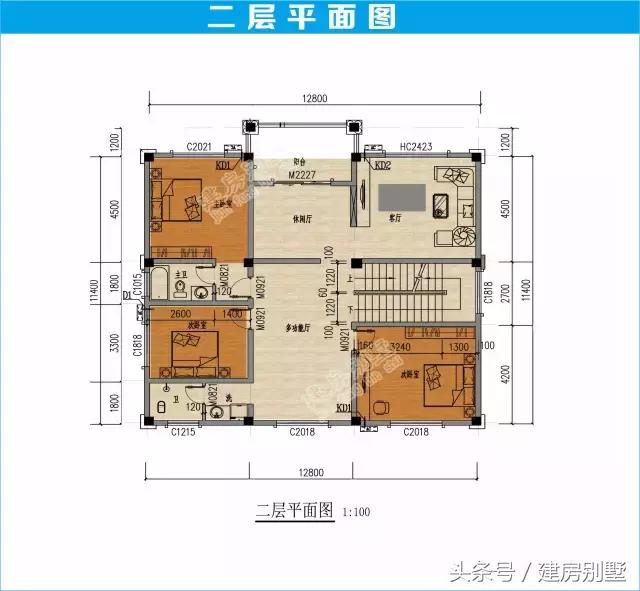 2024年上半年最受歡迎的5款三層農(nóng)村別墅戶型+平面圖
