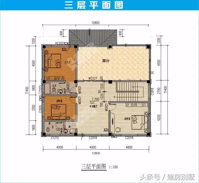 2024年上半年最受歡迎的5款三層農(nóng)村別墅戶型+平面圖