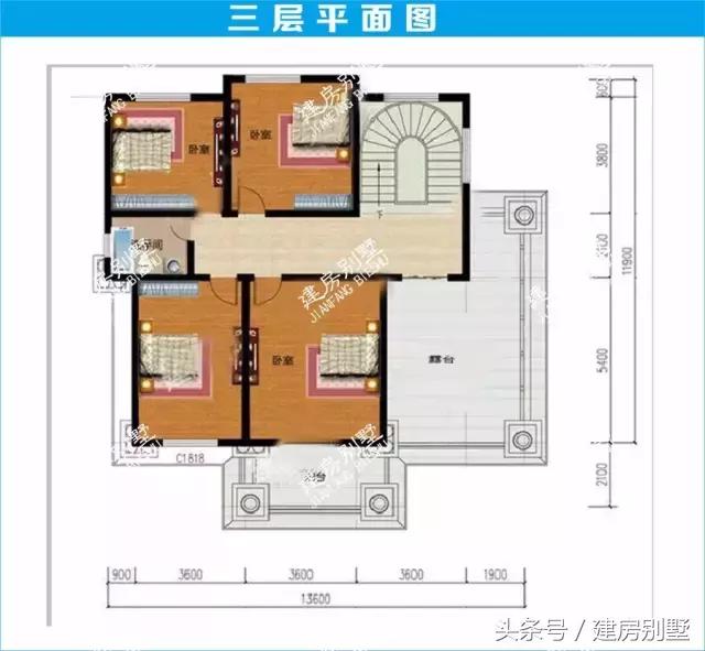 2024年上半年最受歡迎的5款三層農(nóng)村別墅戶型+平面圖