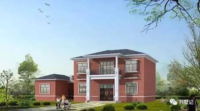 30萬建造二層農(nóng)村別墅，廚房單獨(dú)建造，兩個(gè)外墻顏色你喜歡哪款