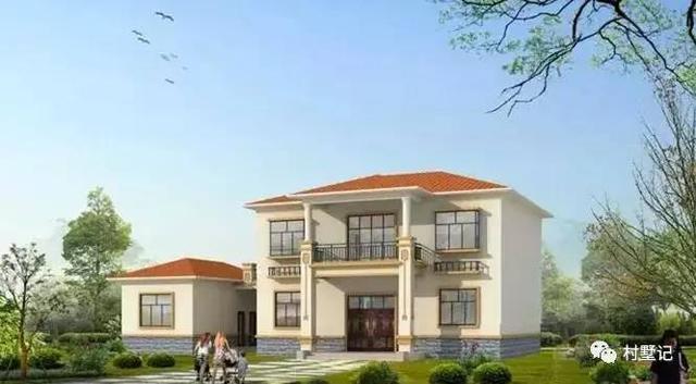 30萬建造二層農(nóng)村別墅，廚房單獨(dú)建造，兩個(gè)外墻顏色你喜歡哪款