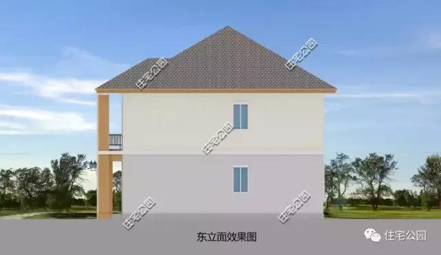 獨(dú)立開放式農(nóng)村小戶型，16X14米2層別墅經(jīng)濟(jì)實(shí)用，全圖！