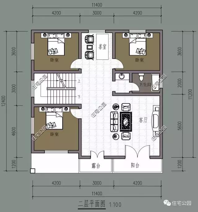 獨(dú)立開放式農(nóng)村小戶型，16X14米2層別墅經(jīng)濟(jì)實(shí)用，全圖！