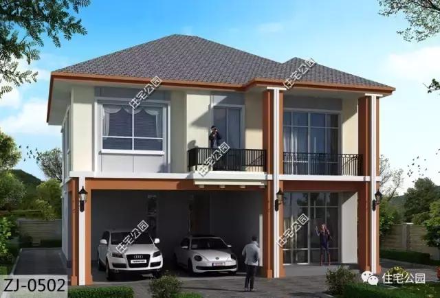 獨(dú)立開放式農(nóng)村小戶型，16X14米2層別墅經(jīng)濟(jì)實(shí)用，全圖！