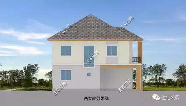 獨(dú)立開放式農(nóng)村小戶型，16X14米2層別墅經(jīng)濟(jì)實(shí)用，全圖！