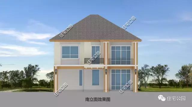 獨(dú)立開放式農(nóng)村小戶型，16X14米2層別墅經(jīng)濟(jì)實(shí)用，全圖！