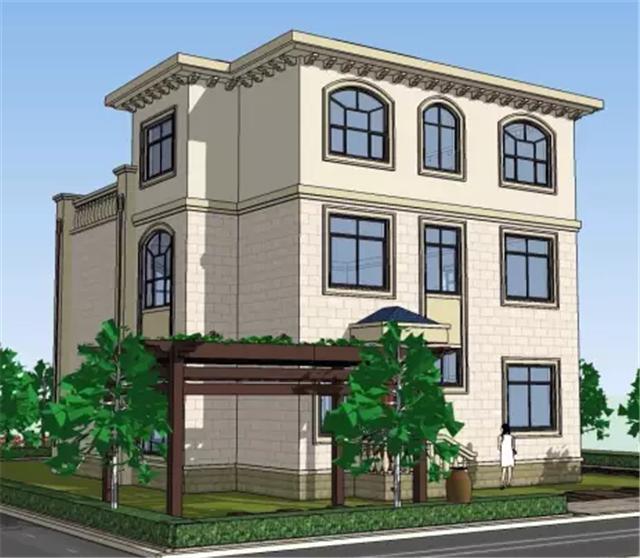 11X12米方正農(nóng)村小別墅，非常符合農(nóng)村的風(fēng)俗，帶平面圖