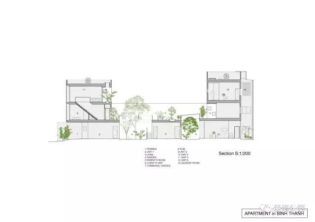 自建房屋做民宿，花磚庭院連廊不可少，狹長(zhǎng)地塊也不怕