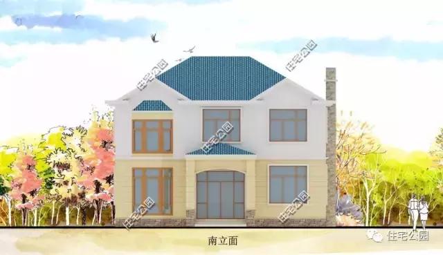 12X12米別墅戶型，經(jīng)典田園，造價23萬！