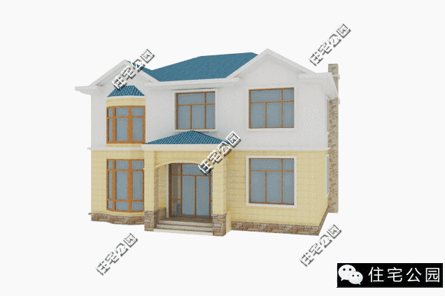 12X12米別墅戶型，經(jīng)典田園，造價23萬！