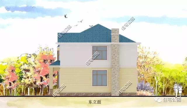 12X12米別墅戶型，經(jīng)典田園，造價23萬！