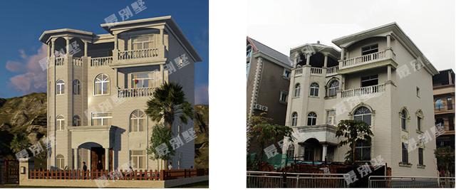 農(nóng)村別墅效果圖實(shí)景圖直接對(duì)比，誰(shuí)說(shuō)實(shí)景圖不如效果圖