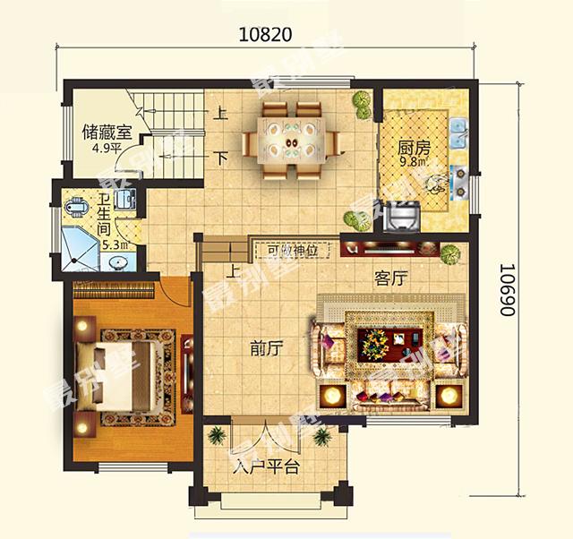 30W建三層帶神位農(nóng)村別墅，經(jīng)濟(jì)實(shí)惠必選款，不容錯(cuò)過