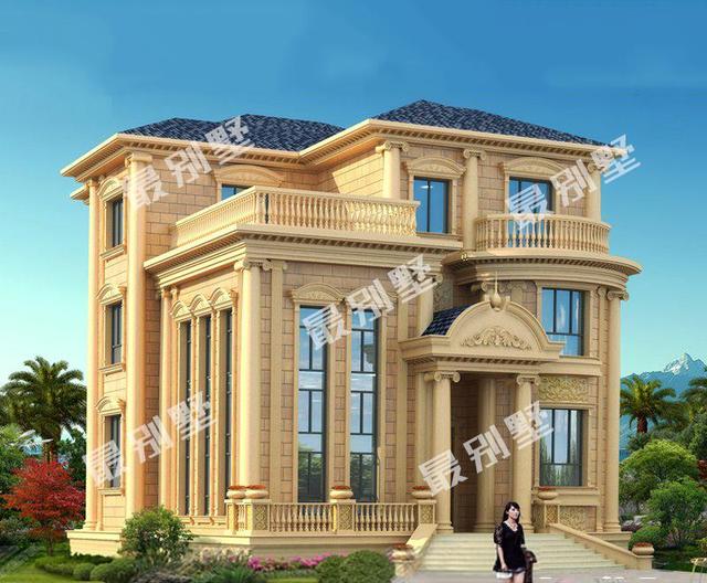 “壕”就一個字，三層豪華歐式農村別墅 建完就是村里地標性建筑！