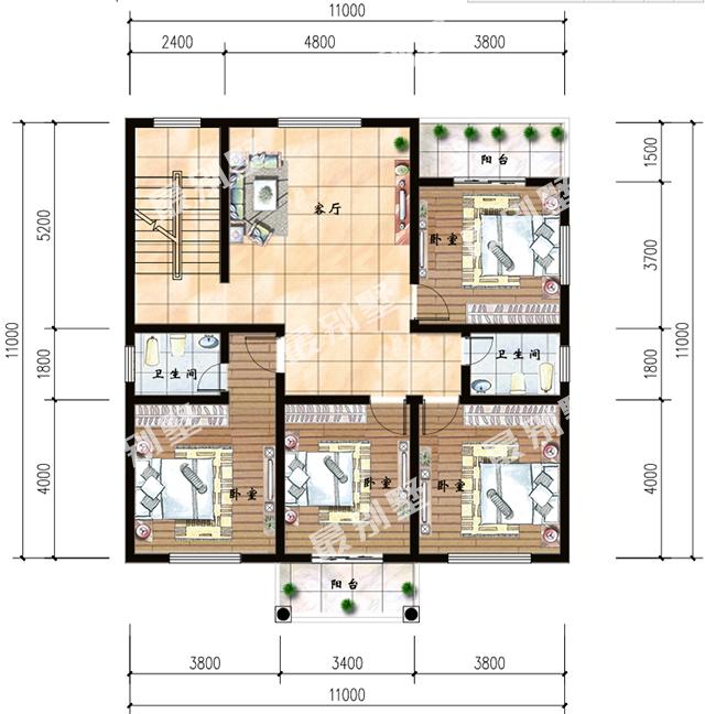又一套農(nóng)村別墅火了，村里泥瓦匠師傅都來要圖紙，好建又實(shí)用