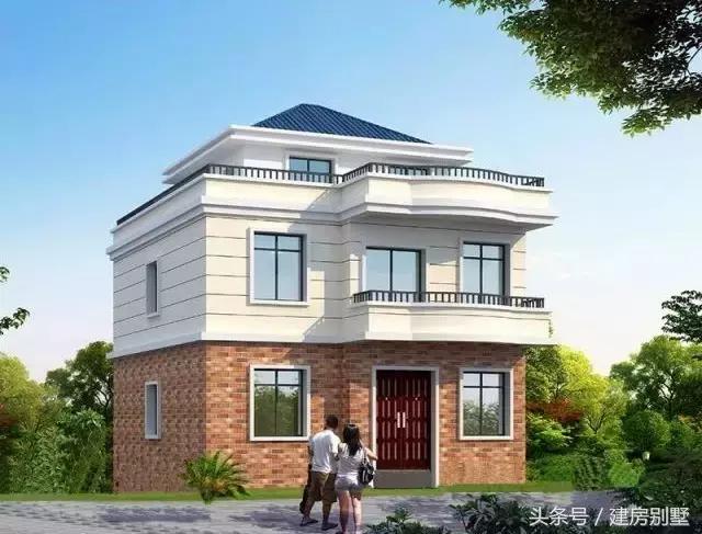 9×10.6米三層農(nóng)村別墅，占地面積不超100平米的最佳戶型