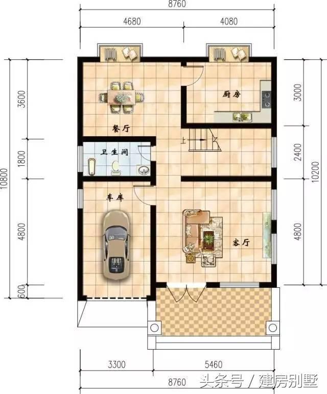 8.76×10.2米四層農(nóng)村別墅，鎮(zhèn)長家的房子都不如這個好
