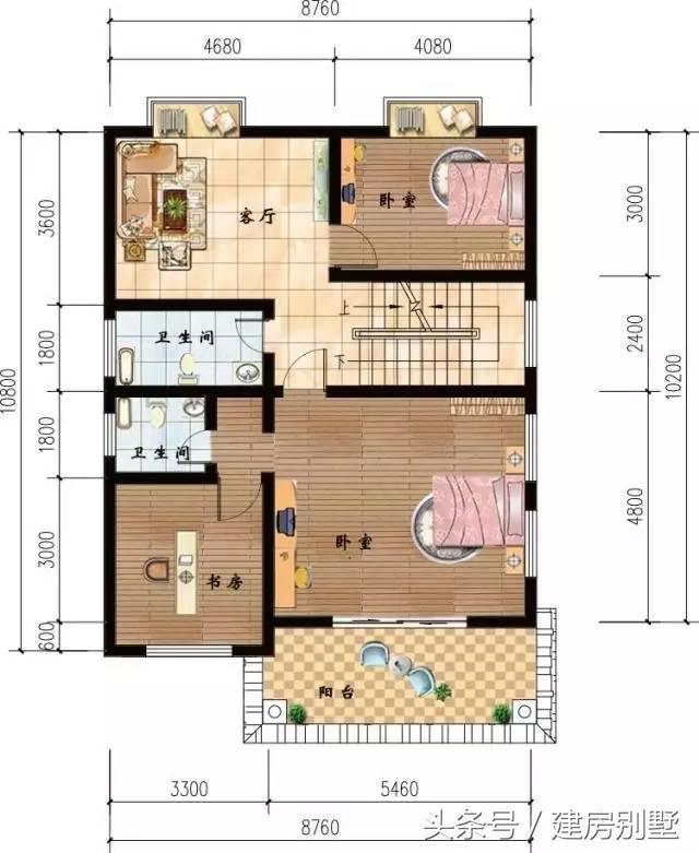 8.76×10.2米四層農(nóng)村別墅，鎮(zhèn)長家的房子都不如這個好