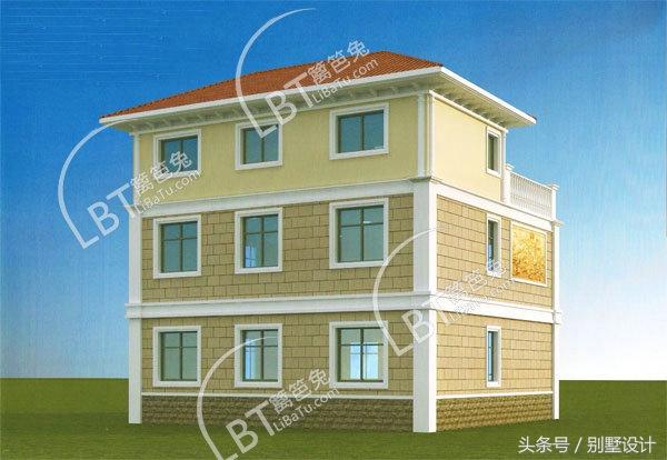 二層半三層獨(dú)棟別墅設(shè)計(jì)圖紙帶效果圖占地138平方米，客廳挑空復(fù)式樓！