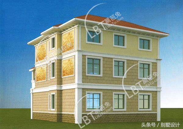 二層半三層獨(dú)棟別墅設(shè)計(jì)圖紙帶效果圖占地138平方米，客廳挑空復(fù)式樓！