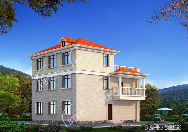 外挑陽臺帶大客廳鄉(xiāng)村自建三層別墅！頂樓帶閣樓實際為假四層！還有神臺！