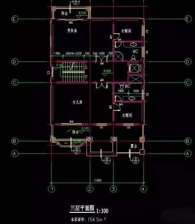 高檔配置的四層農(nóng)村別墅戶型，完爆城市商品房