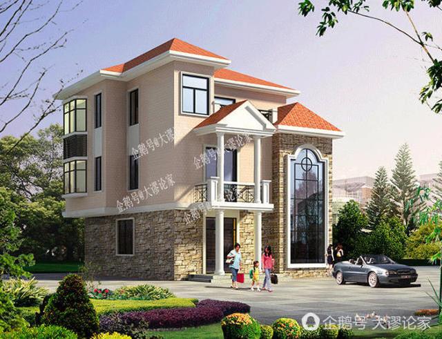 這款帶挑空客廳的三層農(nóng)村別墅，村長看了都不淡定