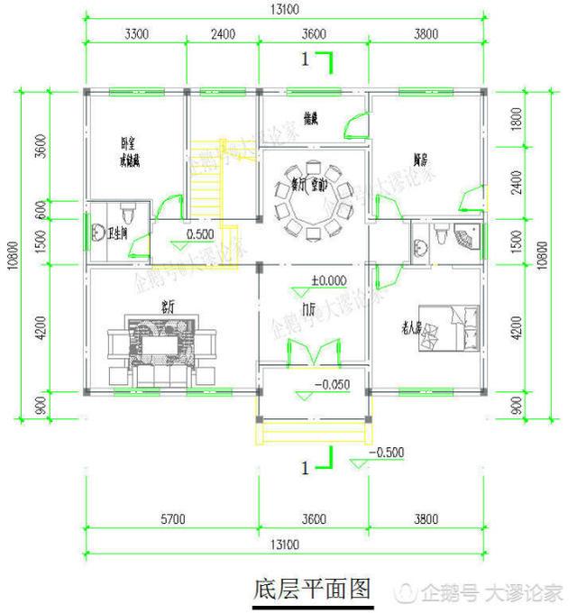 臥室很多的四層中式農(nóng)村別墅，過年招待親友再不怕沒地方了