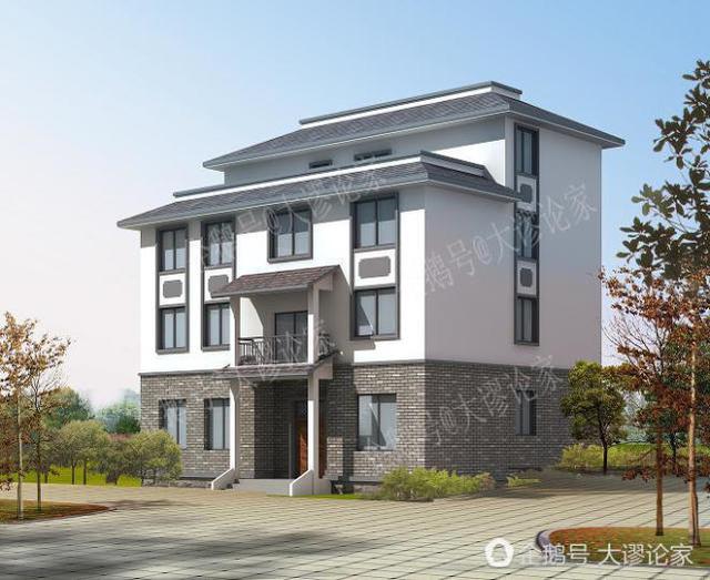 臥室很多的四層中式農(nóng)村別墅，過年招待親友再不怕沒地方了