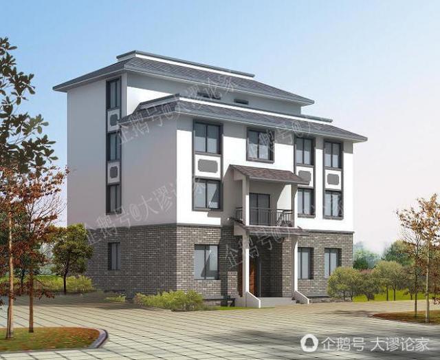 臥室很多的四層中式農(nóng)村別墅，過年招待親友再不怕沒地方了