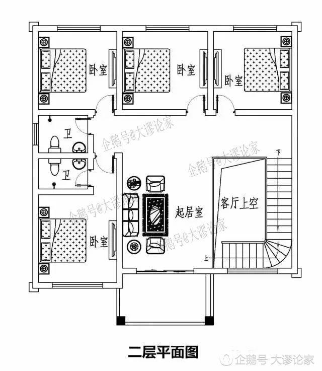 25萬建造二層農(nóng)村小別墅戶型，超簡約實用