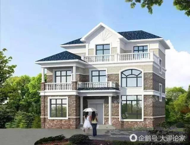 三層農(nóng)村自建房戶型，建出的效果和別墅比都不差