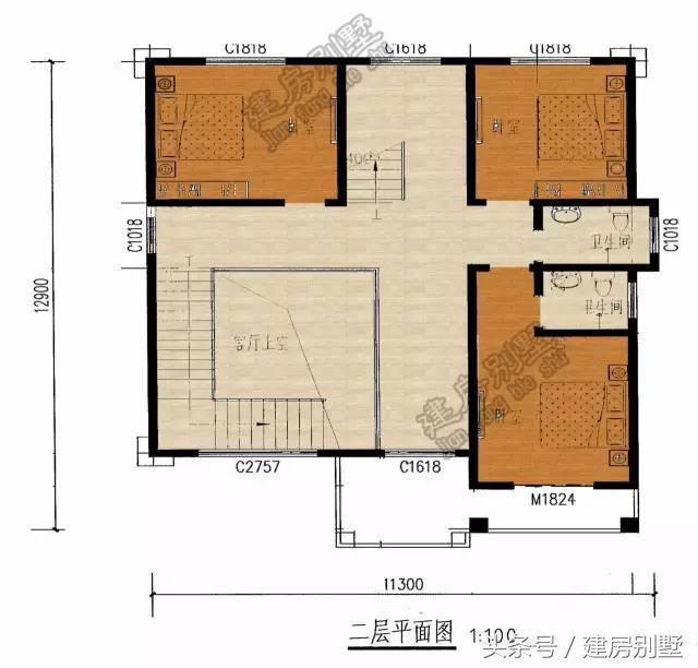 11.3×12.9米三層農(nóng)村別墅，經(jīng)典不過時(shí)戶型