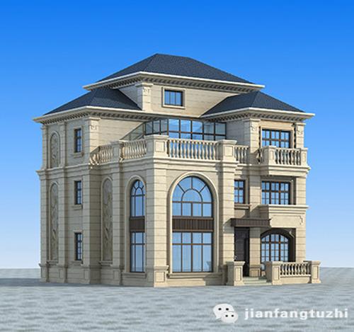 13×13復(fù)式四層自建房圖紙45萬3廳5室?guī)ш柟鈴d休閑廳套房