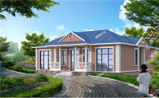 3款農(nóng)村一層小平房自建圖，風(fēng)格各異，功能齊全，適合度假和養(yǎng)老
