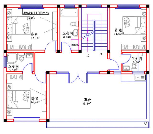 30萬2廳8室12×10三層農(nóng)村別墅全套Cad建筑結(jié)構(gòu)水電施工圖
