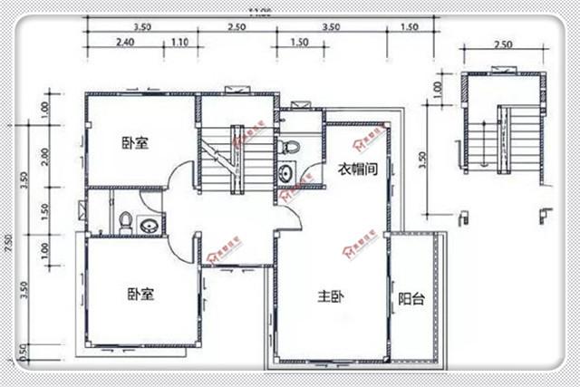 11X7.5米二層現(xiàn)代農(nóng)村別墅，20萬造價，為你兒子建一套吧