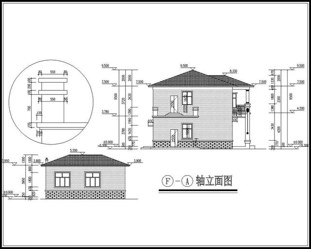 18萬帶堂屋的二層農村別墅，廚房單獨建好不好 含平面和立面圖