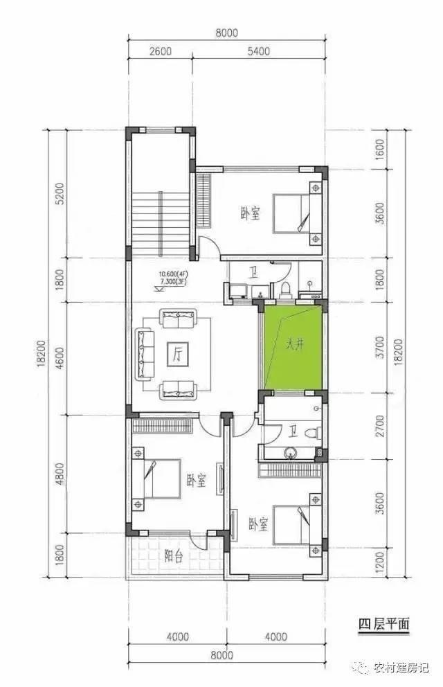 兩邊有鄰居不能開窗怎么辦？看這款別墅設(shè)計(jì)讓你的房屋采光通透