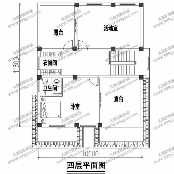 3套三層半別墅設(shè)計(jì)圖，第一套造價(jià)只要33萬(wàn)
