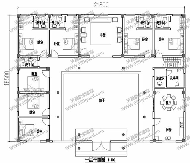 3套造價(jià)18萬(wàn)的一層自建房圖紙