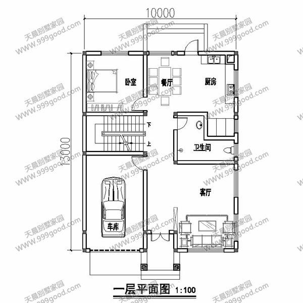 6套面寬10米左右的別墅圖紙，用地面寬小就這樣建！