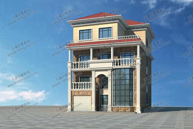 6套面寬10米左右的別墅圖紙，用地面寬小就這樣建！