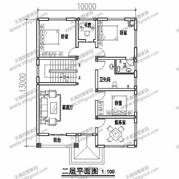 6套面寬10米左右的別墅圖紙，用地面寬小就這樣建！