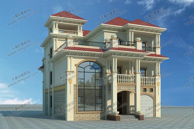 6套面寬10米左右的別墅圖紙，用地面寬小就這樣建！