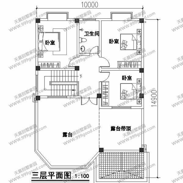 6套面寬10米左右的別墅圖紙，用地面寬小就這樣建！