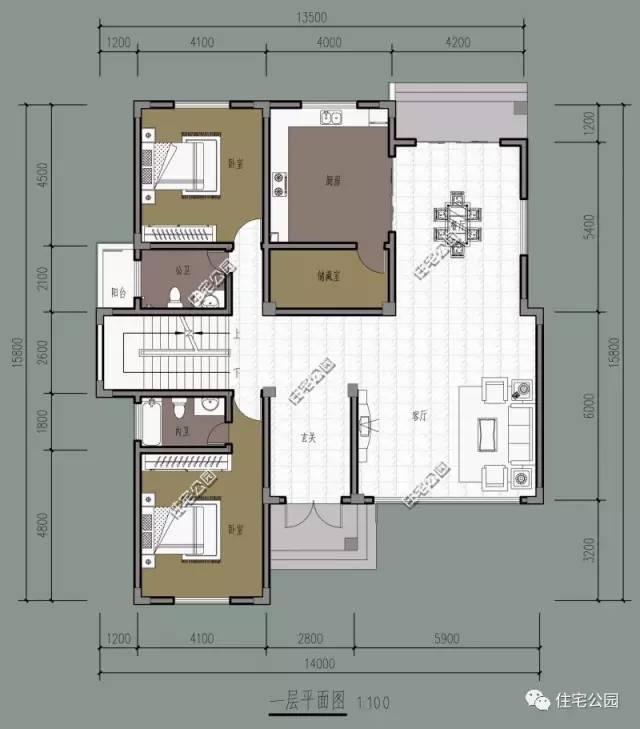 35萬就能蓋起這樣一棟別墅，3層設(shè)計還帶挑空客廳，喜歡嗎？
