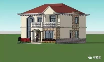 安徽網(wǎng)友為父母自建二層復式農(nóng)村別墅，美得不敢看