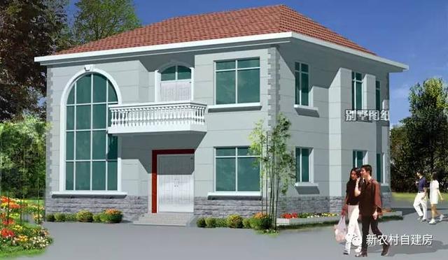 12x11米的二層農(nóng)村別墅，7室3衛(wèi)，人再多也住得下